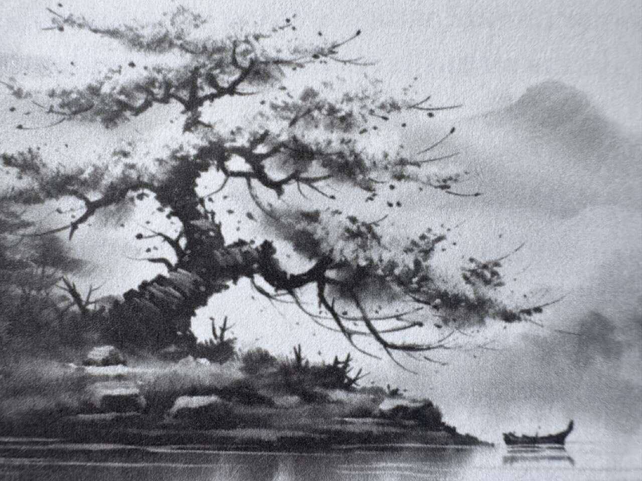 Le cerisier et les fleurs