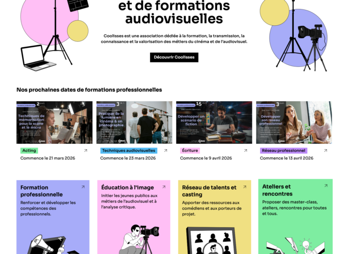 le site coulisses pour la formation audiovisuelle à La Rochelle