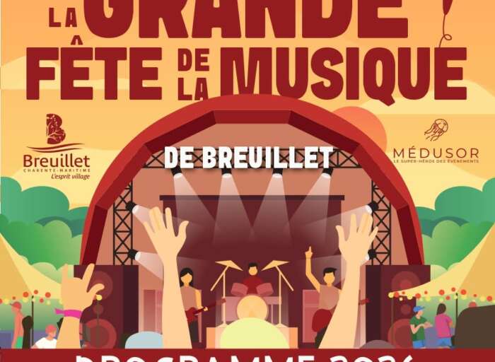 La Grade fête de la musique à Breuillet