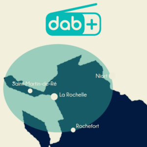 Carte de la zone de diffusion Hedonia Radio