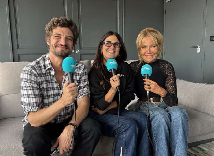 Si tu penses bien, la réalisatrice Géraldine Nakache, Niels Schneider et Clémentine Célarié