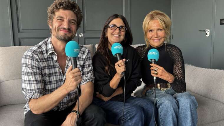Si tu penses bien, la réalisatrice Géraldine Nakache, Niels Schneider et Clémentine Célarié
